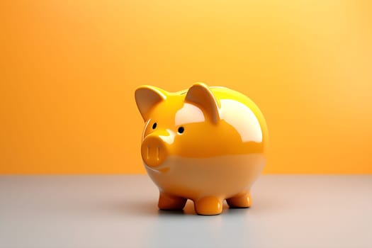 Photo of a funny piggy bank generated by artificial intelligence