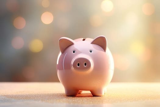 Photo of a funny piggy bank generated by artificial intelligence