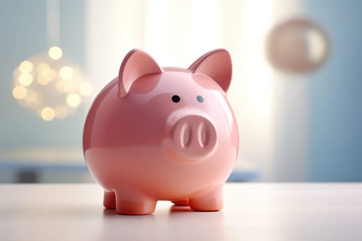 Photo of a funny piggy bank generated by artificial intelligence