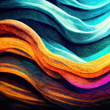 Vivid colorful waves background . artificial art