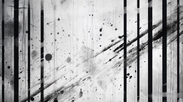 Grey and black geometric grunge wall background. Generative AI design