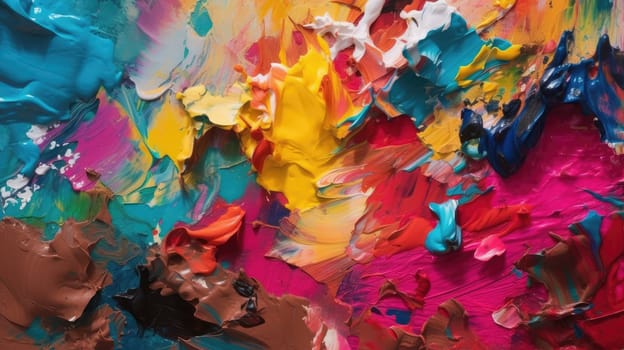 Colorful watercolor abstraction. Generative AI design