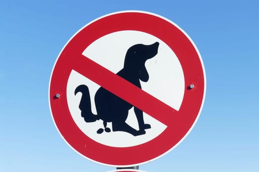 Sign no dog toilet, prohibition sign, Germany, Europe