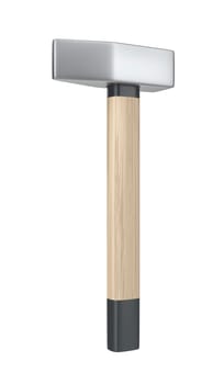 Straight peen hammer, isolated on white background