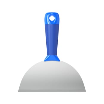 Wide building spatula isolated on white background