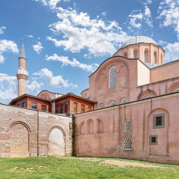 Zeyrek Mosque, or Molla Zeyrek Camii, 14t century Middle Byzantine architecture style mosque, formerly Monastery of the Pantokrator, located in Fazilet street, Zeyrek district, Fatih, Istanbul, Turkey