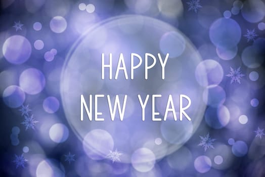 Purple, Sparkling, Shiny Christmas Background With Text Happy New Year