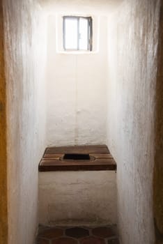 Medieval toilet in an ancient castle