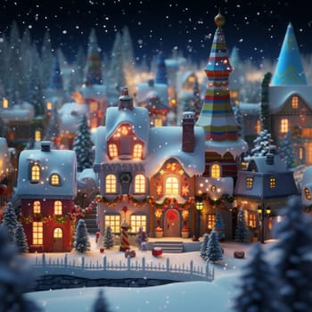 Holiday season with beautiful indoor Christmas decoration background.