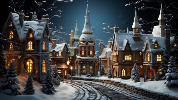Holiday season with beautiful indoor Christmas decoration background.