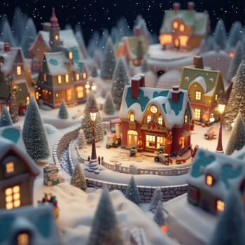 Holiday season with beautiful indoor Christmas decoration background.