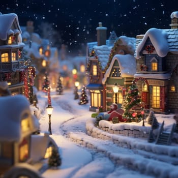 Holiday season with beautiful indoor Christmas decoration background.