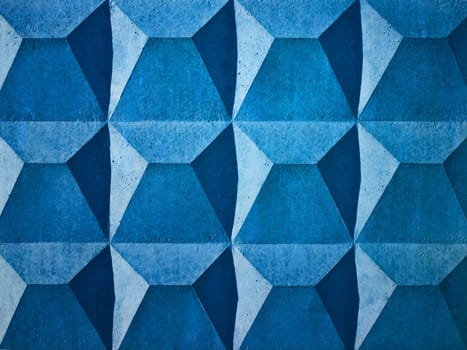 background of the texture of the concrete slab covered with blue paint Top view on texture of paving slabs covered with blue paint. Paving slabs for pedestrian street. Pavement tile pattern. Traditional road paving.