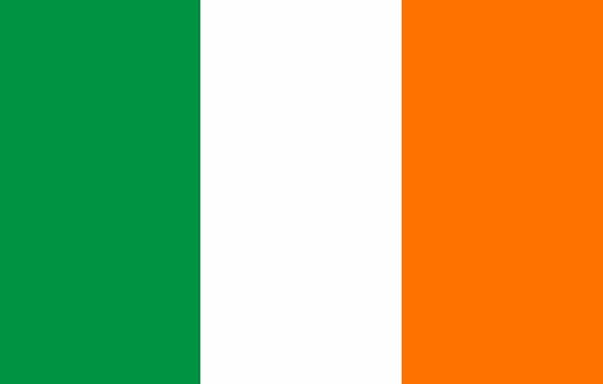 Flag of Ireland. Irish flag. Irish national flag. Republic of Ireland. European country. State symbol of Ireland