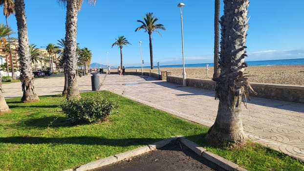 PENISCOLA,SPAIN - NOVEMBER 10.2022  Peniscola ,Spain - 10.2022: RV park and campsite in Peniscola at Camping Eden directly on the beach of Peniscola