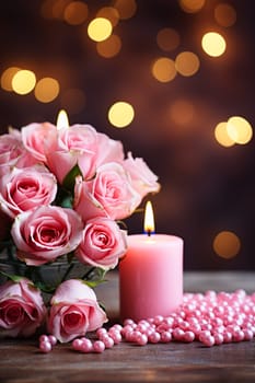 Faith, hope, love and Valentine's Day background. AI generativ.