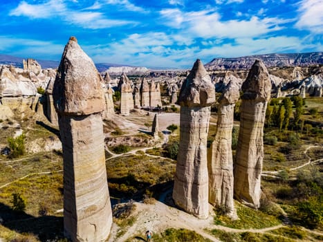 Love Valley in Goreme Historical National Park, Cappadocia, Turkey.
