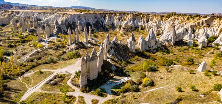 Love Valley in Goreme Historical National Park, Cappadocia, Turkey.