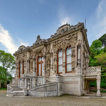 Ihlamur Pavilion, or Ihlamur Kasri, a former imperial Ottoman summer pavilion constructed during the reign of Sultan Abdulmecid I, located in Nisantasi Ihlamur Yolu street, Sisli, Istanbul, Turkey