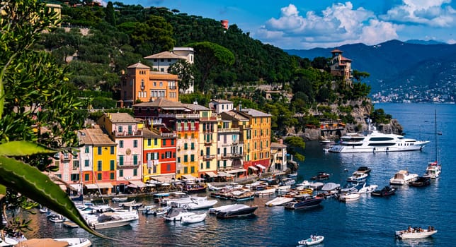 PORTOFINO, ITA - SEP 15, 2023: Architecture of Portofino in Liguria, Italy