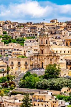 Architecture of Modica in Val di Noto, southern Sicily, Italy