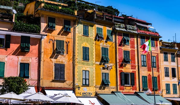 PORTOFINO, ITA - SEP 15, 2023: Architecture of Portofino in Liguria, Italy