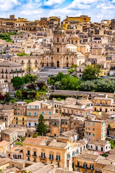 Architecture of Modica in Val di Noto, southern Sicily, Italy