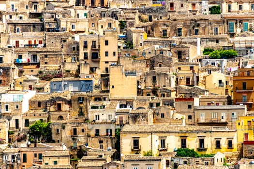 Architecture of Modica in Val di Noto, southern Sicily, Italy