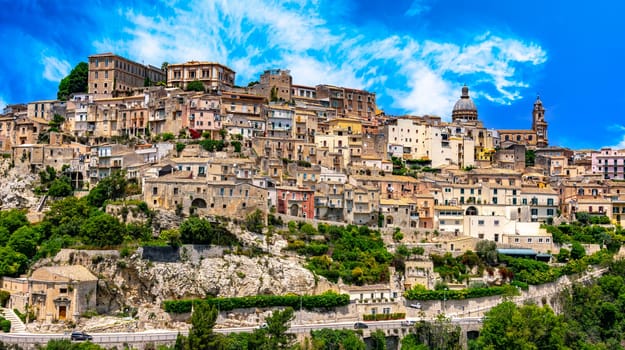 Architecture of Ragusa in Val di Noto, southern Sicily, Italy