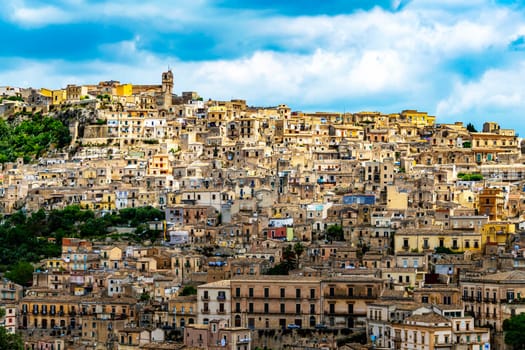 Architecture of Modica in Val di Noto, southern Sicily, Italy