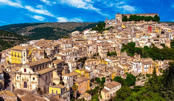 Architecture of Ragusa in Val di Noto, southern Sicily, Italy