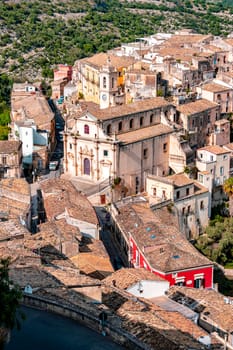 Architecture of Ragusa in Val di Noto, southern Sicily, Italy