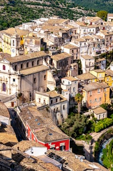 Architecture of Ragusa in Val di Noto, southern Sicily, Italy