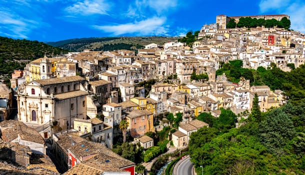 Architecture of Ragusa in Val di Noto, southern Sicily, Italy