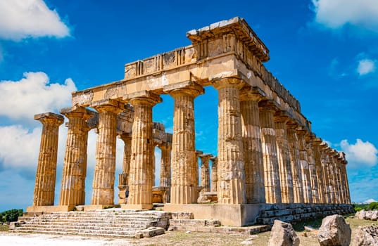 The Temple of Hera at Selinunte, an ancient Greek city on the south-western coast of Sicily in Italy