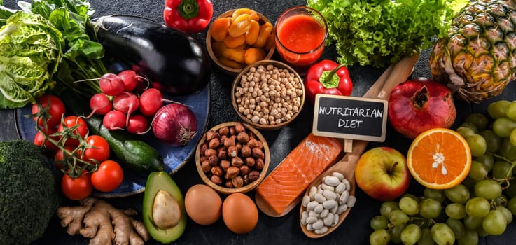 Food products representing the nutritarian diet which may improve overall health status