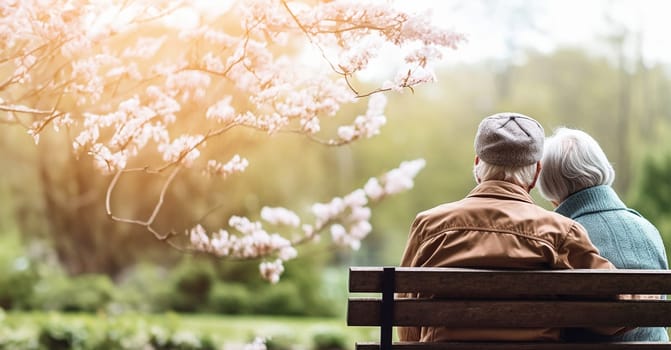 Portrait of a beautiful senior couple embracing each other, elderly couple in love. Romance,romantic concept. Valentine's Day copy space