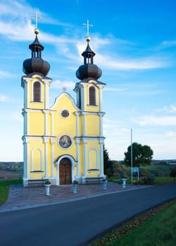 Josefskapelle chapel at Mt Setzberg, built by the Friedl Family in 2009 in gratitude for the recovery of their son, Oberlamm, Unterlamm, Styria, Austria