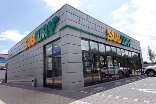 subway - Filiale der Schnellrestaurant-Kette, Nordrhein-Westfalen, Deutschland, Bielefeld - Symbolbild