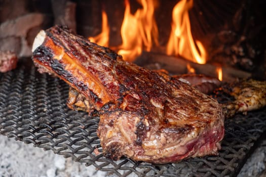 a delicious barbecued rib of beef