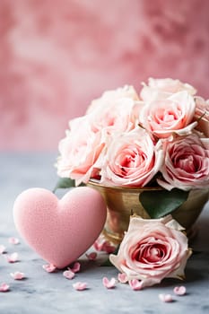 Faith, hope, love and Valentine's Day background. AI generativ.