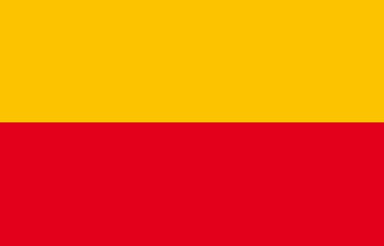 flag of Grand Duchy of Mecklenburg-Strelitz. Historical flag of the part of Europe. Grand Duchy of Mecklenburg-Strelitz flag. Historical part of Germany. historical state on the territory of modern Germany