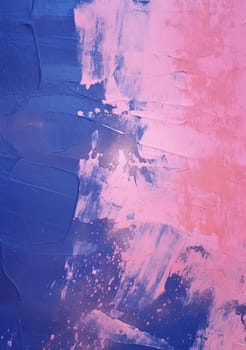 Abstract canvas paint. Faded pink and deep blue. Brush Strokes. stylish background. modern Art