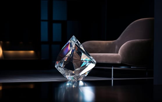 Designer Furniture Idea for Inspiration - Crystal Sculpture, Diamond Structure.