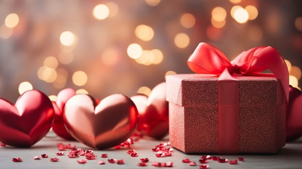 Faith, hope, love and Valentine's Day background. AI generativ.