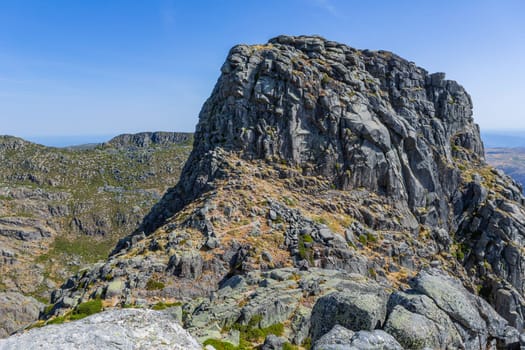 Cantaro Magro Rock at Serra da Estrela, highest mountain in Continental Portugal