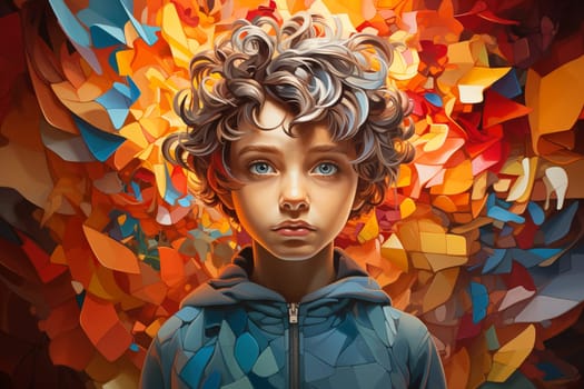 ADHD, attention deficit hyperactivity disorder, mental health, head of a child with colorful jigsaw or puzzle pieces