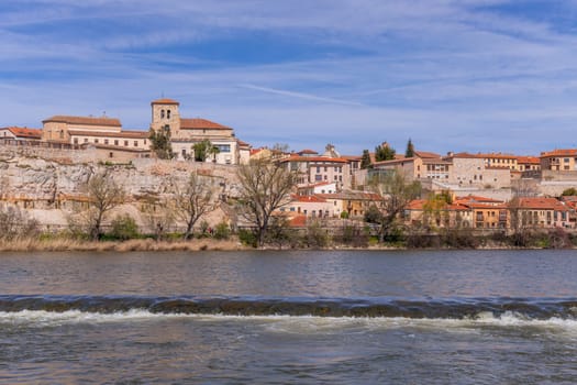 Zamora cathedral, old town and Douro river. Zamora, Spain