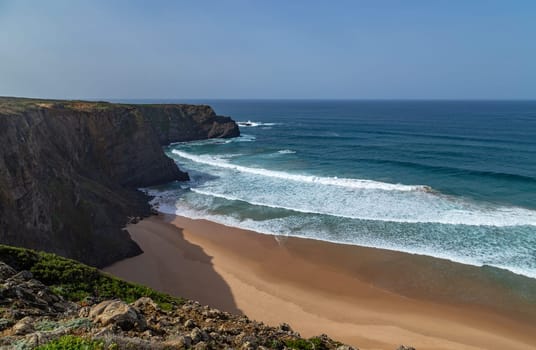 Cliffs in the Algarve West Coast, near Aljezur, Portugal