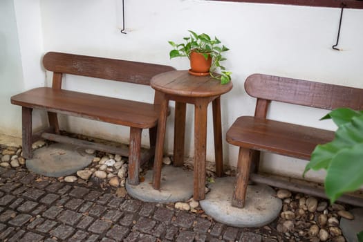 Interior of cozy coffee shop atmosphere, stock photo